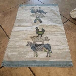 Farm Animals Tea Towel 25" x 16"